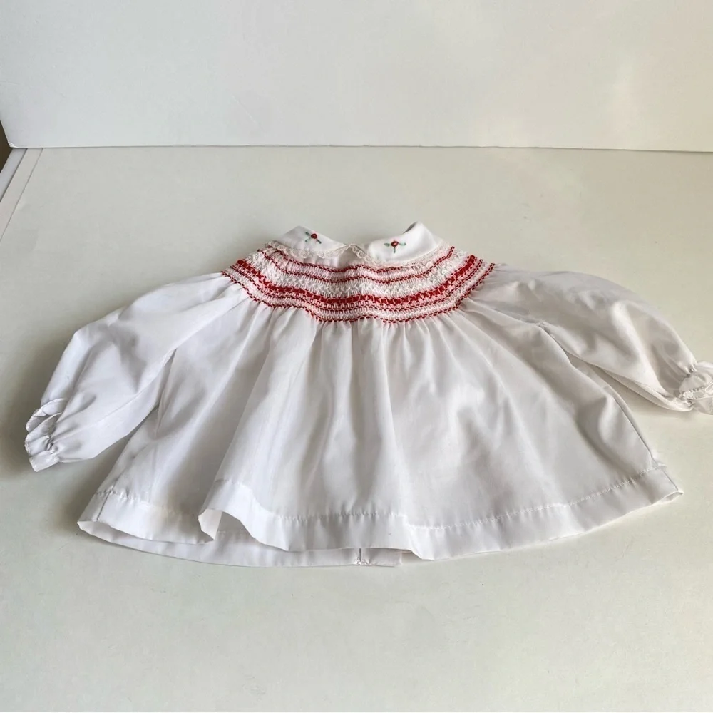 Vintage 80s Baby Clothes Dresses Diaper Cover Bloomers‎ 3 - 6 Months Girls Red